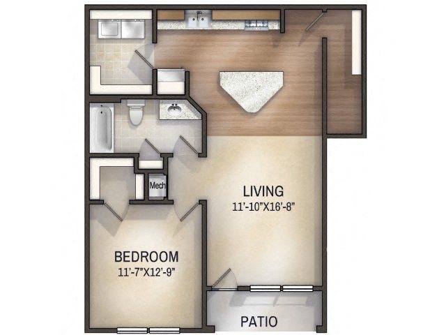 Paisley I Unfurnished Floor Plan Paisley I Unfurnished Floor Plan at Tattersall Chesapeake, Chesapeake, VA